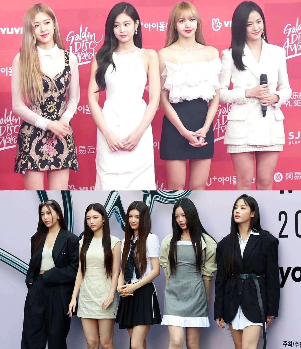 A high-quality comparison of BLACKPINK vs NewJeans 2026 for the top K-pop throne
