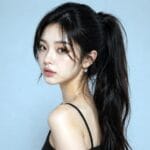 K-pop hairstyle ponytail Korean natural hair look