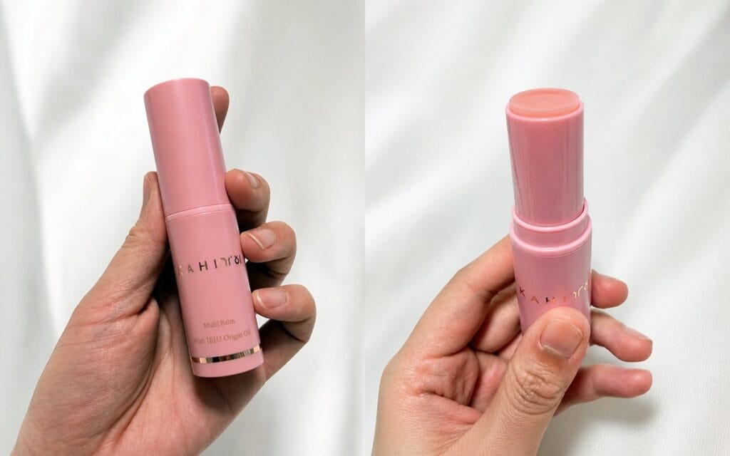KAHI Multi Balm pink stick product for Korean skincare review