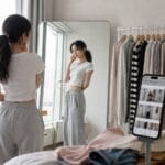 Korea bone skinny trend explained through social media, body image pressure, mirror reflection, and modern K-style fashion culture.